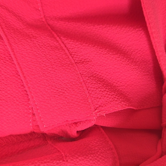 CeCe By Cynthia Steffe Hot Pink Sleeveless Ruffled Wrap Dress Size Large - Picture 6 of 13